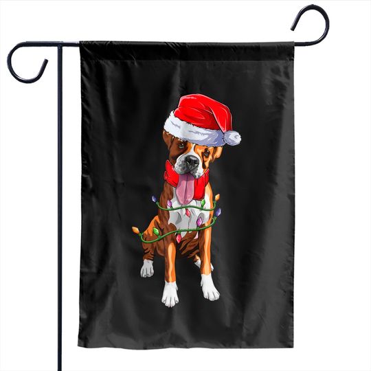 Discover Boxer Dog Lovers Christmas Garden Flags