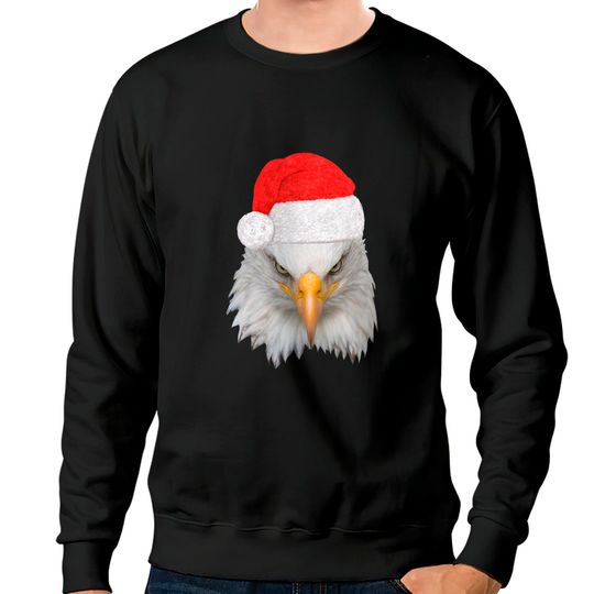 Discover Bald Eagle Christmas Eagle Patriotic Sweatshirt
