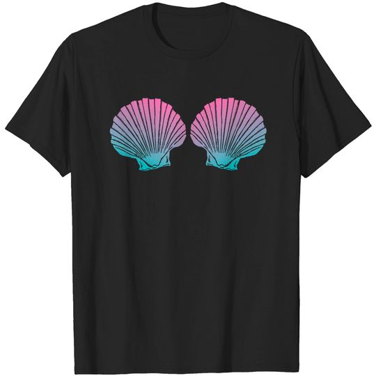 Discover Seashell Bra T-Shirt Mermaid Shell - Seashell Bra Party