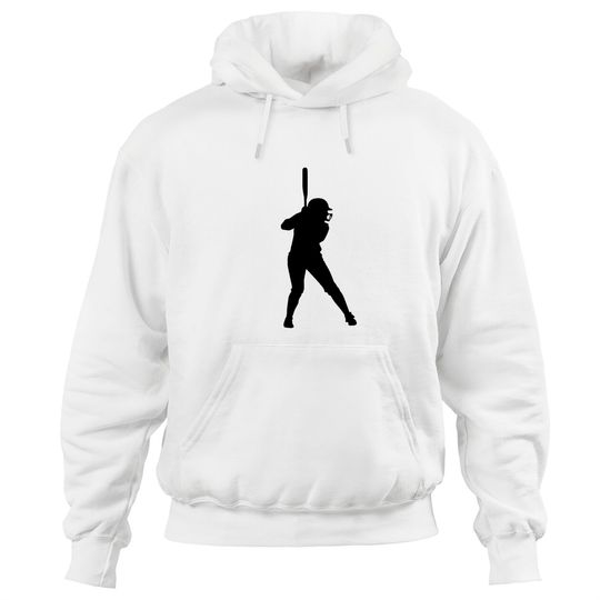 Discover Softball Silhouette Hoodie Silhouette Softball Player Baseball Pitcher Catcher Batter