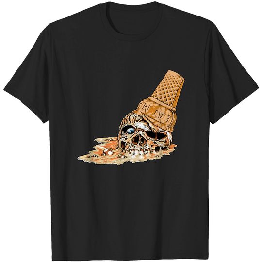 Discover Vanilla Death Cone - Ice Cream Skull - Ice Cream Cone - T-Shirt