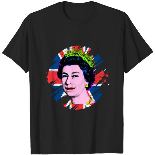 Discover Pop Art Queen Elizabeth II - Royal Collection T-Shirt