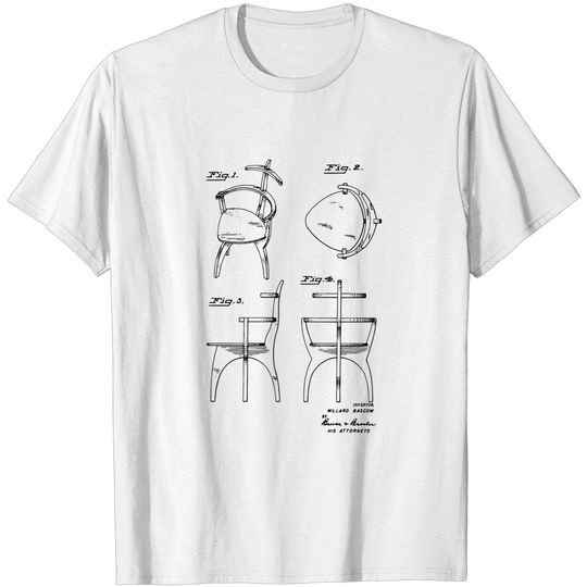 Discover Chair VINTAGE PATENT DRAWING - Chair - T-Shirt