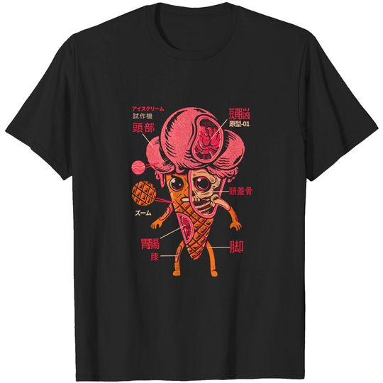 Discover Ice Cream Kaiju - Ice Cream Cone - T-Shirt