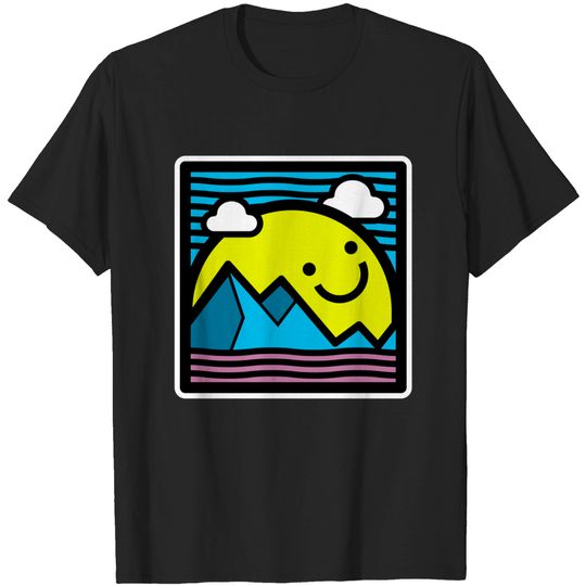Discover Smile Mountain - Smiley Face - T-Shirt