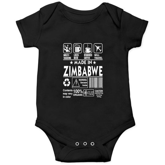 Discover Zimbabwe Made in Zimbabwe Onesies