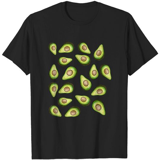Discover Avocados Pattern T-Shirt Funny Holy Guacamole Costume