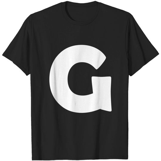 Discover Graffiti G T-Shirt Capital Alphabet Monogram Big Size