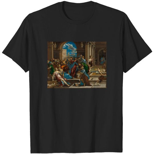 Discover Christ cleansing the temple - El Greco - Christ - T-Shirt