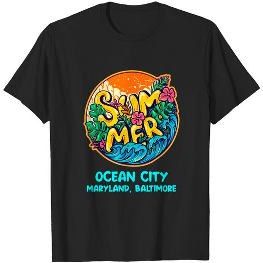 Discover Ocean City Maryland Baltimore T Shirt