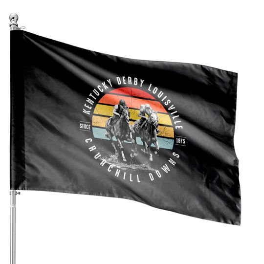 Discover Kentucky Derby Churchill Downs House Flags