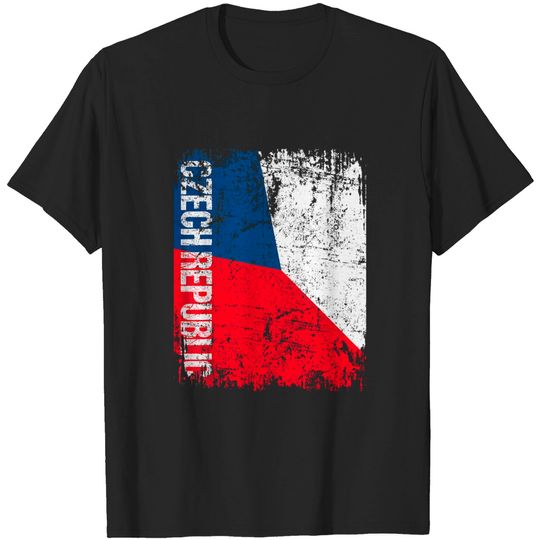 Discover CZECH REPUBLIC Flag Vintage T-Shirt