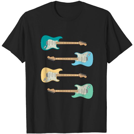 Discover S-Style Electric Guitar Maple Pack - Guitar Sticker Pack - T-Shirt