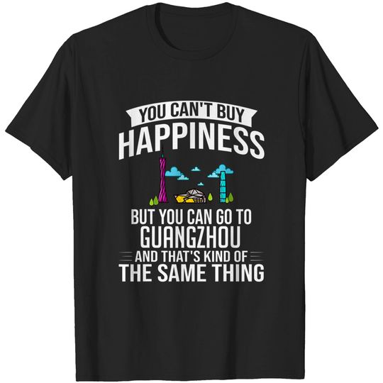 Discover Guangzhou China City Skyline Map Travel T-Shirt