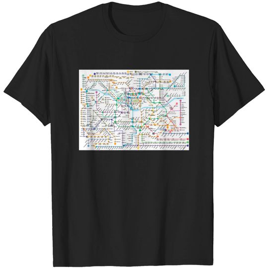Discover Seoul subway map - Seoul Subway Map - T-Shirt
