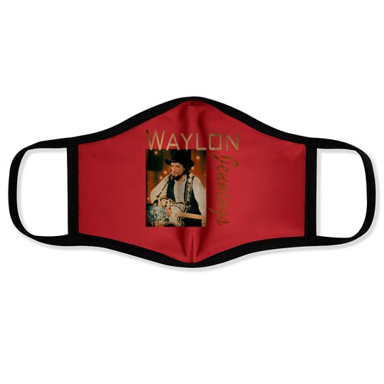Discover Waylon vintage - Waylon Jennings - Face Masks