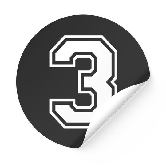 Discover Number 3 Three - Number 3 - Stickers