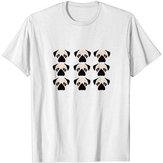 Discover Pug funny pugs dogs gift - Pug Face Mask - T-Shirt