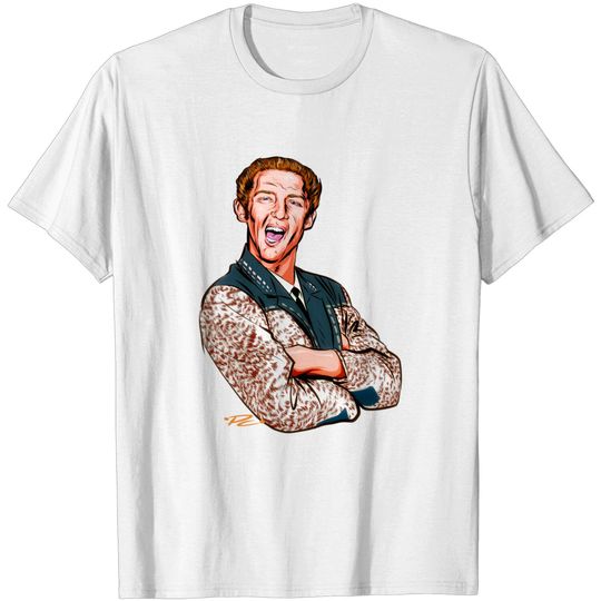 Discover Jerry Lee Lewis - An illustration by Paul Cemmick - Jerry Lee Lewis - T-Shirt