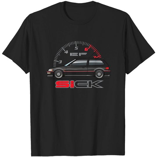 Discover MultiColor Sick - Civic Ef - T-Shirt