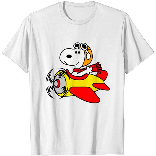 Discover Snoopy Fly Airplane - Snoopy - T-Shirt