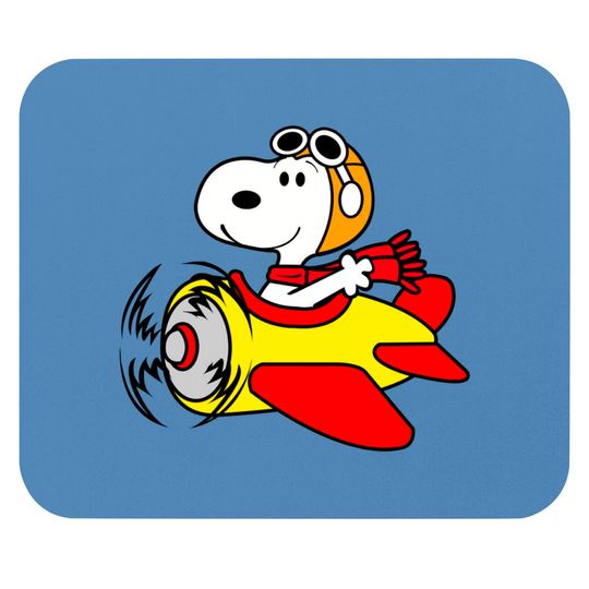 Discover Snoopy Fly Airplane - Snoopy - Mouse Pads