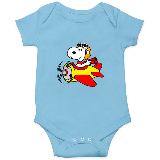 Discover Snoopy Fly Airplane - Snoopy - Onesies