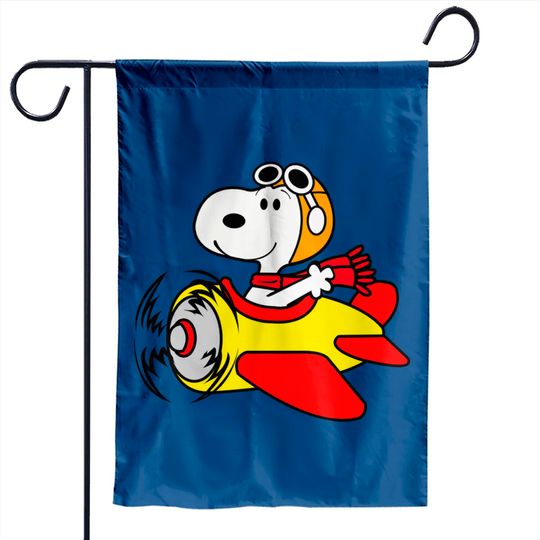 Discover Snoopy Fly Airplane - Snoopy - Garden Flags