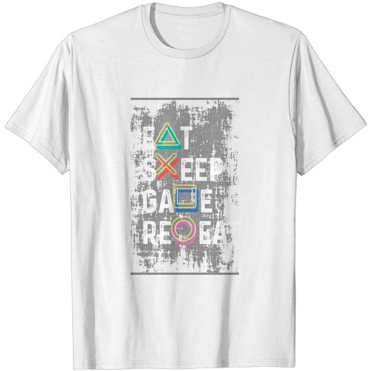 Discover Eat Sleep Game Repeat - Playstation - T-Shirt