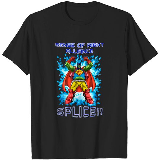 Discover SENSE OF RIGHT ALLIANCE SPLICE!! - Superheroes - T-Shirt