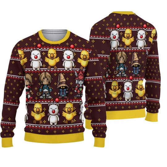 Discover Final Fantasy Classic 8bit Ugly Christmas Sweater