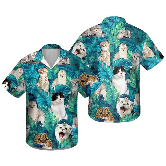 Discover Maine Cat Hawaiian Summer Shirts for Cat Lovers