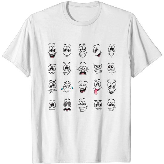 Discover Funny Faces - Face Masks Funny - T-Shirt