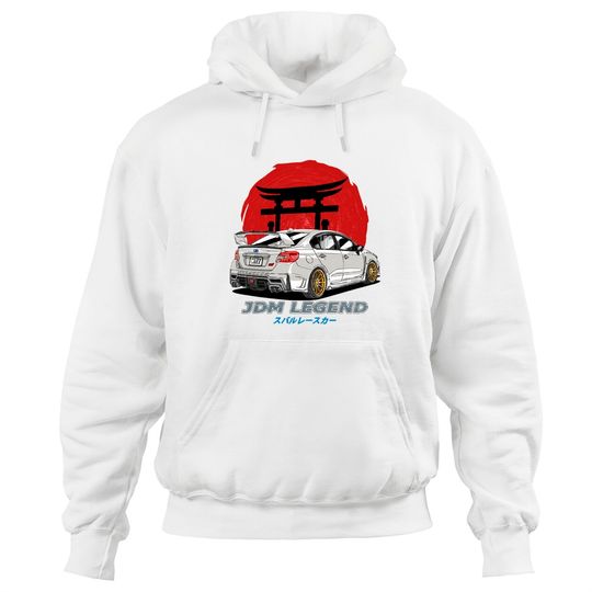 Discover JDM White Subie Impreza  WRX STi Hoodies