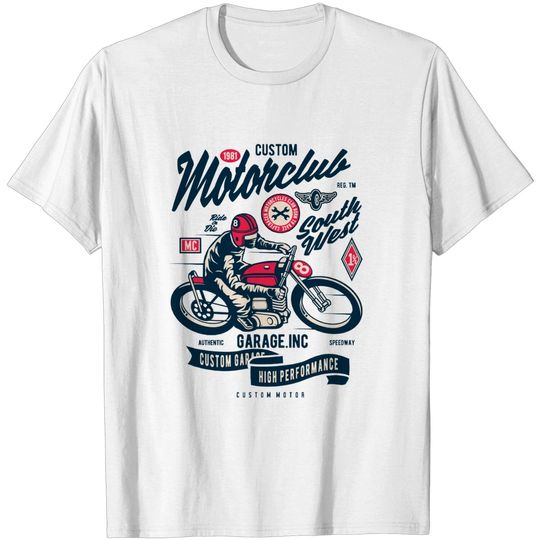 Discover Custom Motorclub - Custom Motor Club - T-Shirt
