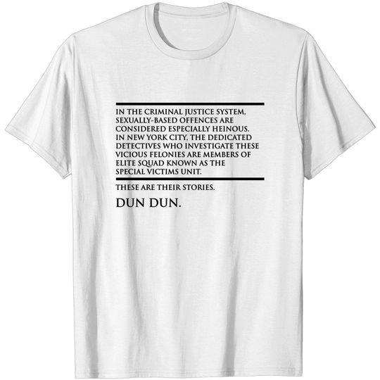 Discover Law & Order SVU - Law And Order - T-Shirt