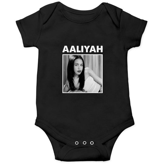 Discover Baby Girl Aaliyah Oldschool Musique Fan Onesies