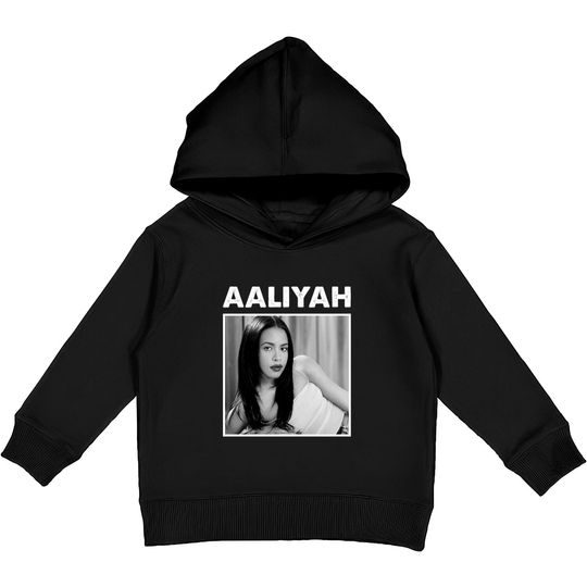 Discover Baby Girl Aaliyah Oldschool Musique Fan Kids Pullover Hoodies