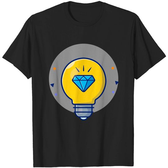 Discover Lamp with diamond cartoon - Diamond - T-Shirt