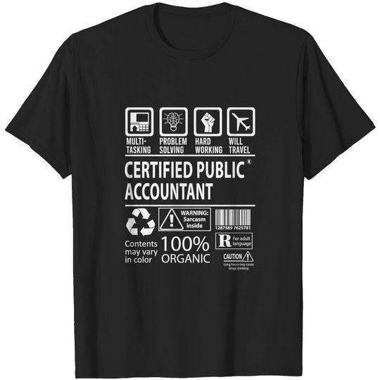 Discover Certified Public Accountant Gift T-Shirt