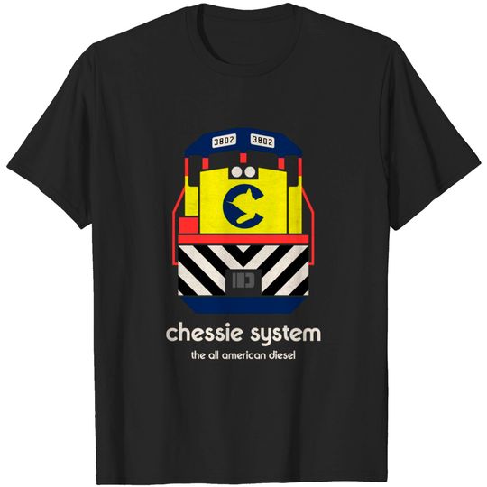 Discover Chessie System GP38 3802 The All American Diesel - Chessie System - T-Shirt