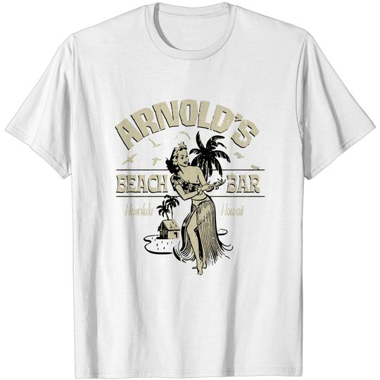 Discover Arnold's Beach Bar - Dive Bar - T-Shirt