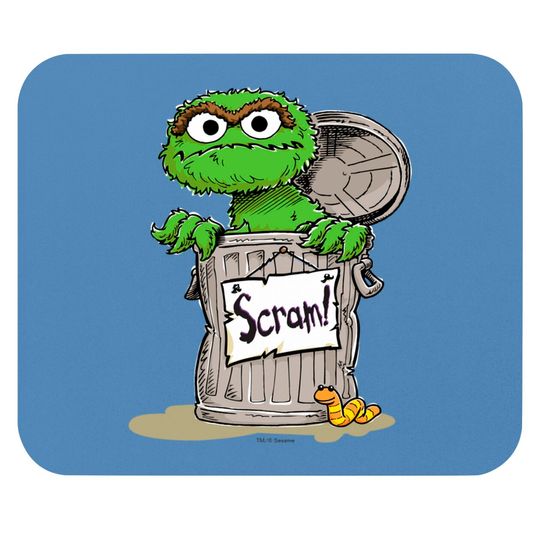 Discover Oscar the Grouch Scram Mouse Pads