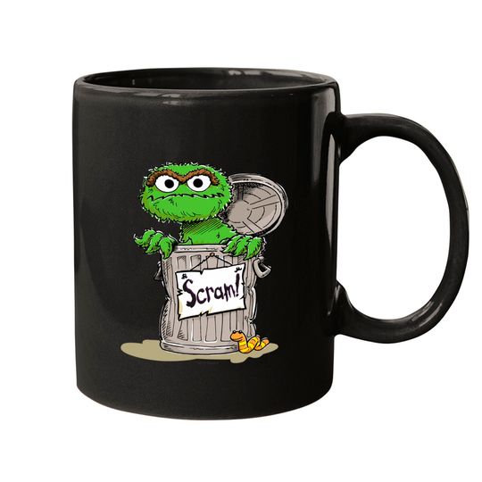 Discover Oscar the Grouch Scram Mugs