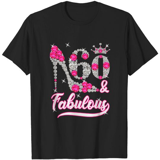 Discover Womens 60 and Fabulous 60th Birthday Diamond Gift Tee Tshirt - Womens 60 And Fabulous 60th Birthday - T-Shirt