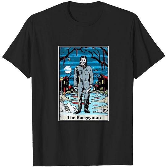 Discover Halloween Michael Myers The Boogeyman Tarot Card T-Shirt