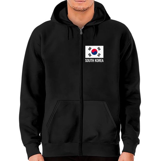 Discover Korean Zip Hoodies South Korea Flag Proud Korean