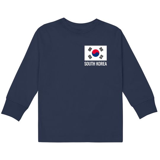 Discover Korean Kids Long Sleeve T-Shirts South Korea Flag Proud Korean