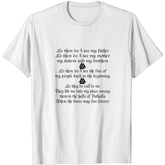 Discover Viking Prayer Lo There Do I See T-shirt