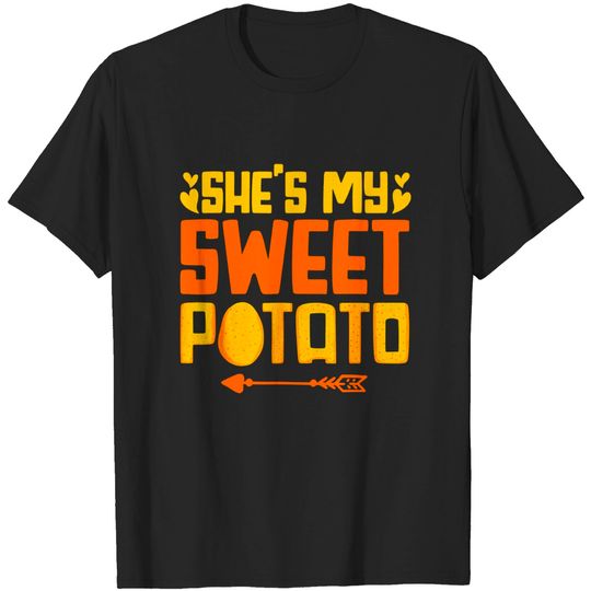 Discover She Is My Sweet Potato T-shirt I Yam Matching Couples
